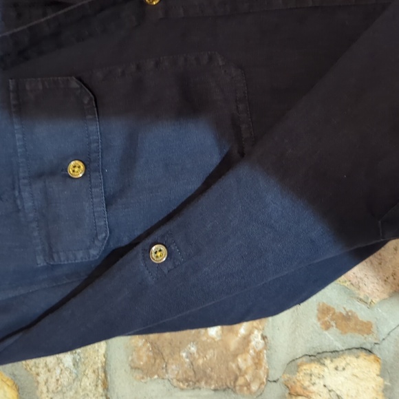 Lauren Ralph Lauren Dark Blue Linen Dress - Picture 13 of 13